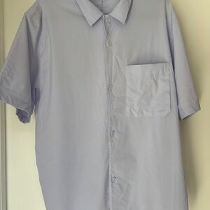 lululemon Airing Easy Camp Collar Shirt - Light Blue